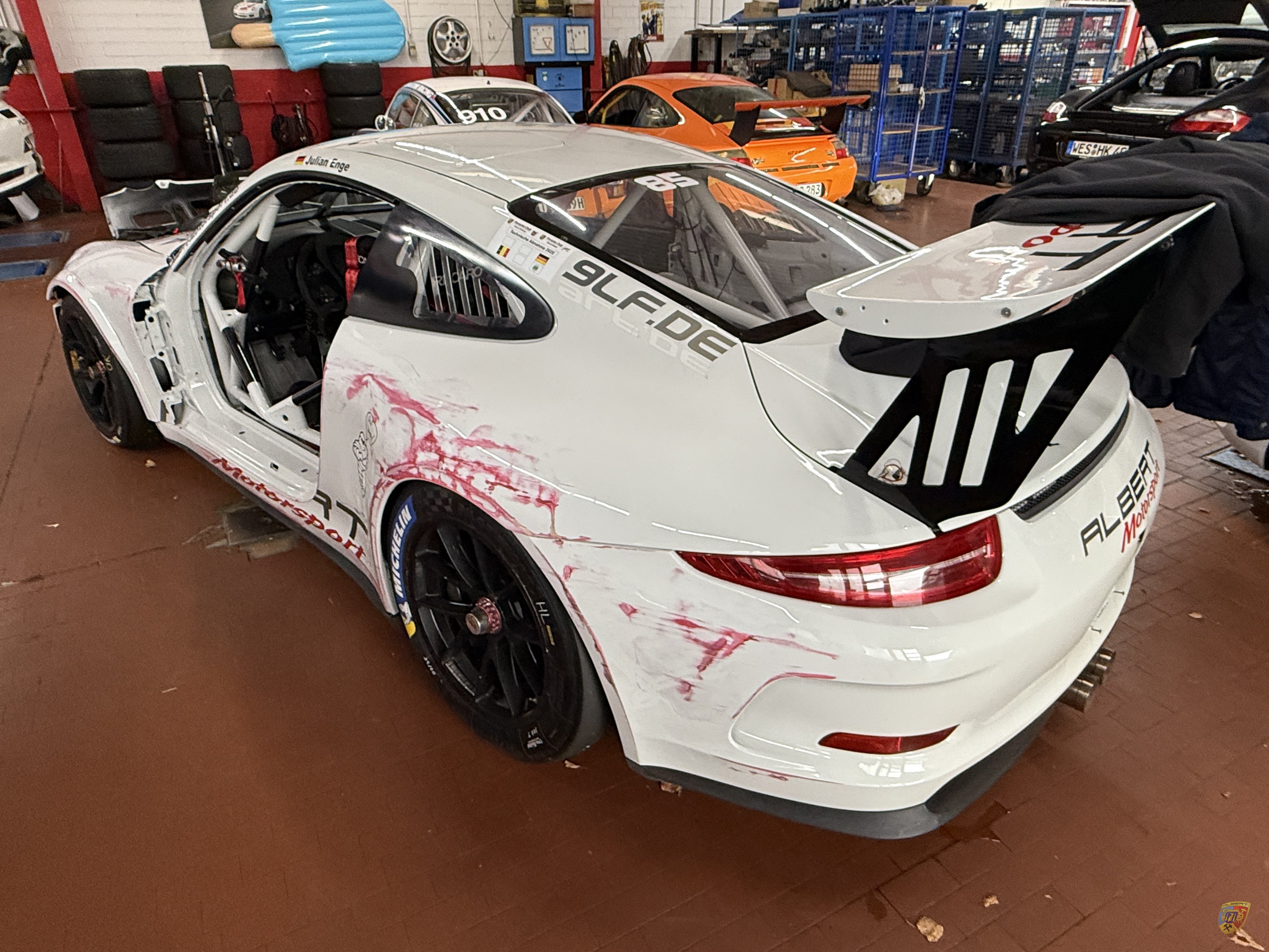 Porsche 991 GT3 Cup Unfallschaden Haag Spa