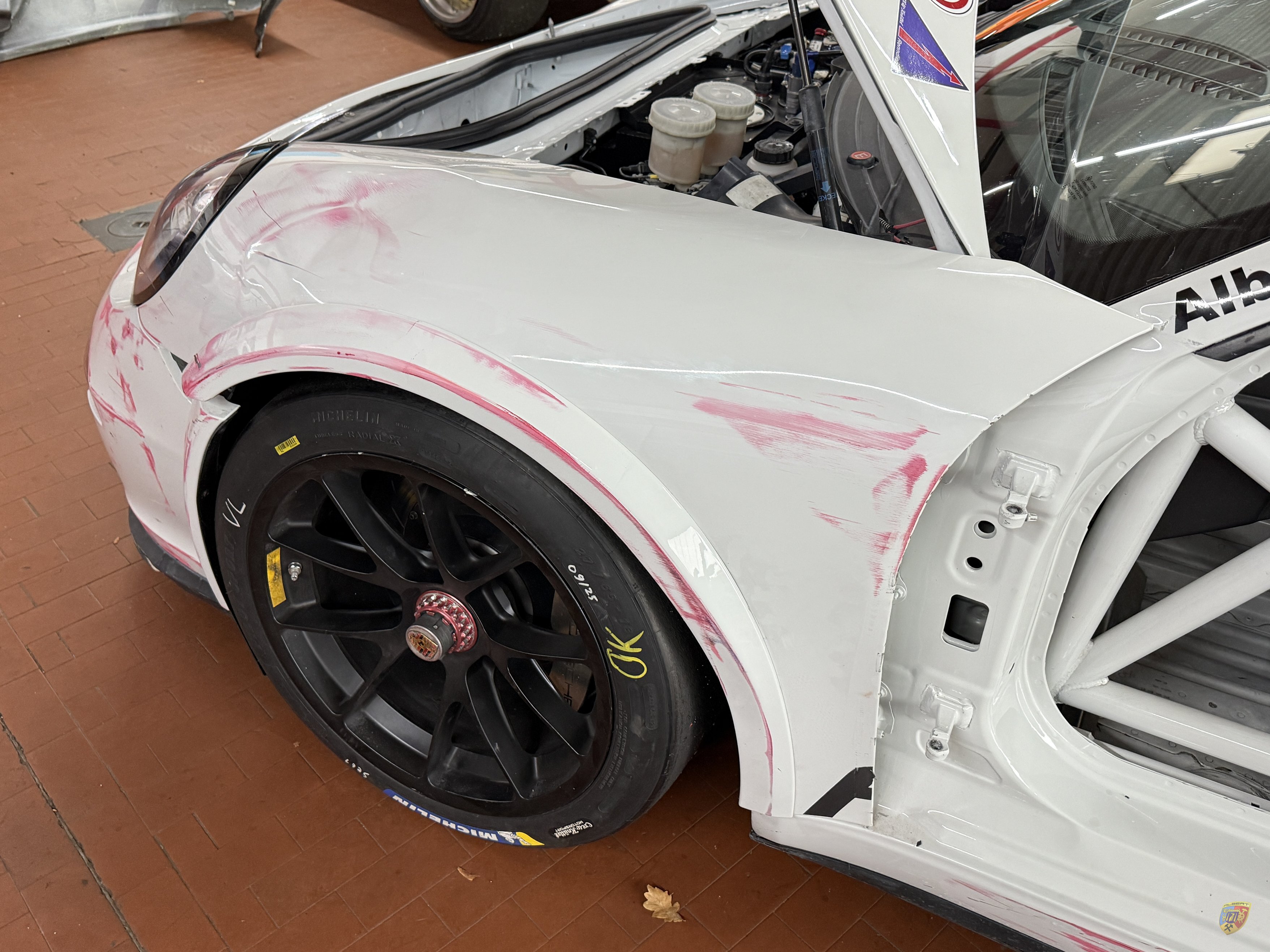 Porsche 991 GT3 Cup Unfallschaden Haag Spa