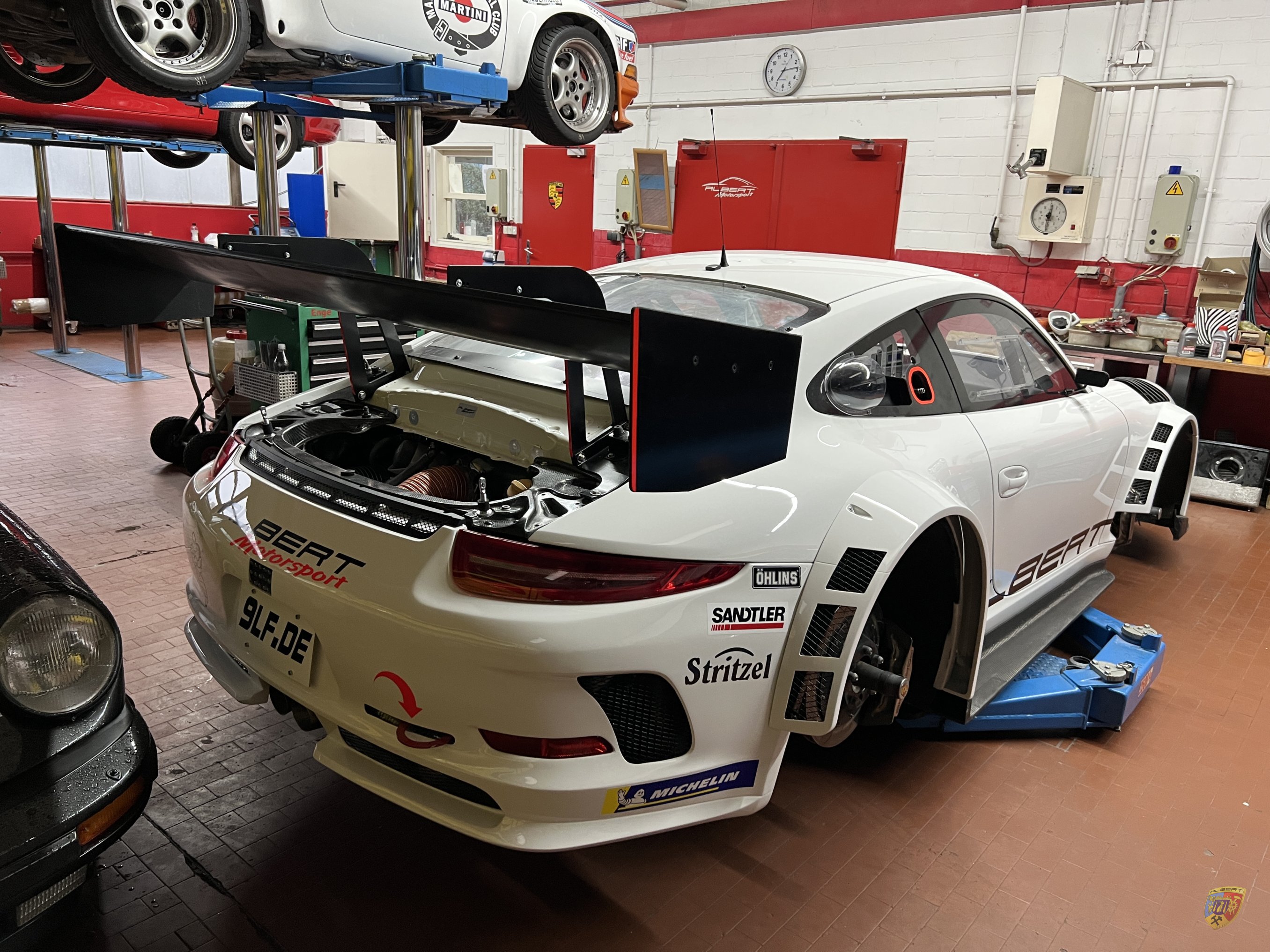 Porsche 991 GT3 Cup AMS Revision Lackierung Aero Modifikationen