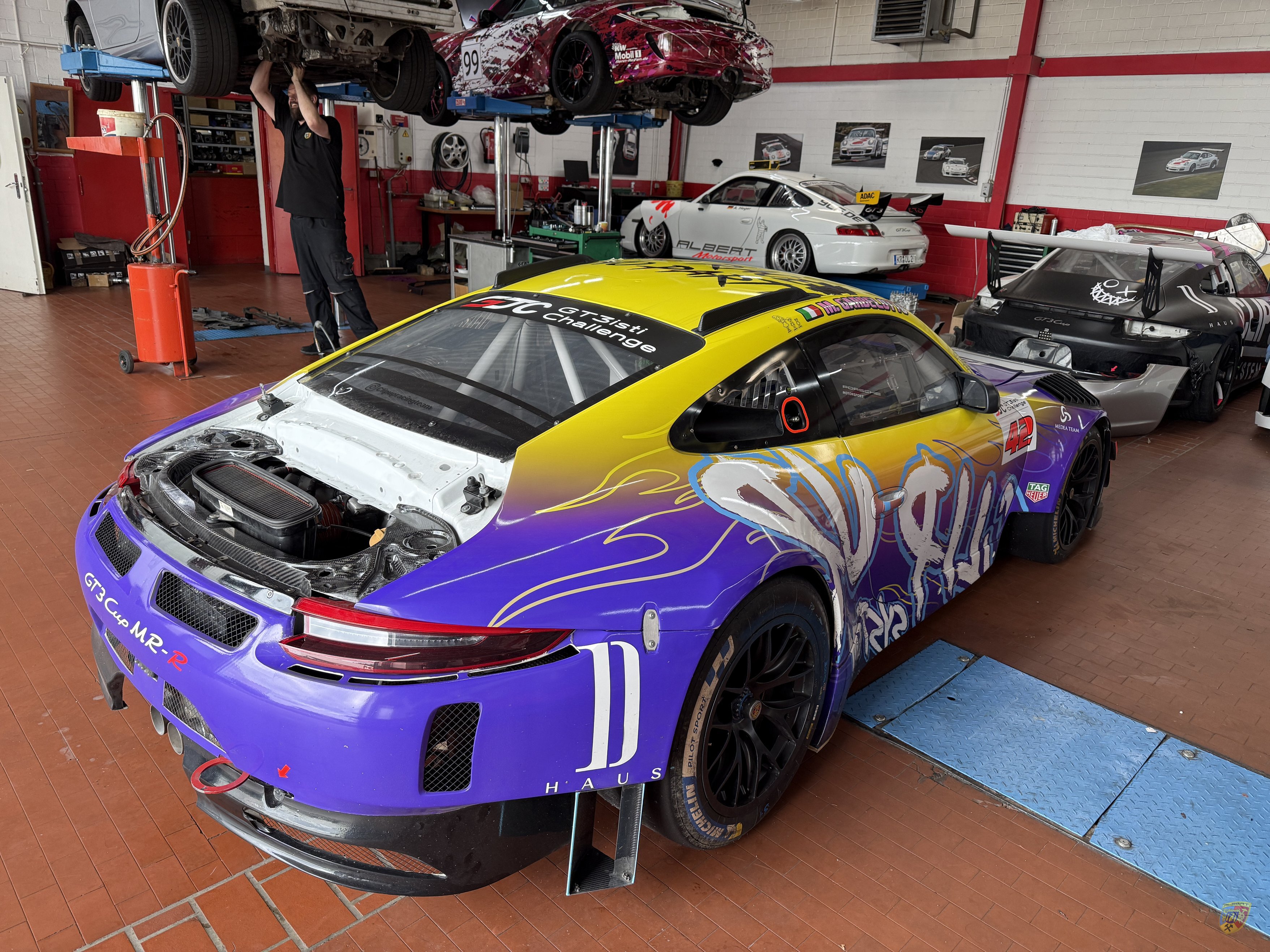 Porsche 991.1 GT3 R - Manthey Garbelotto Motor und Getriebe Revision