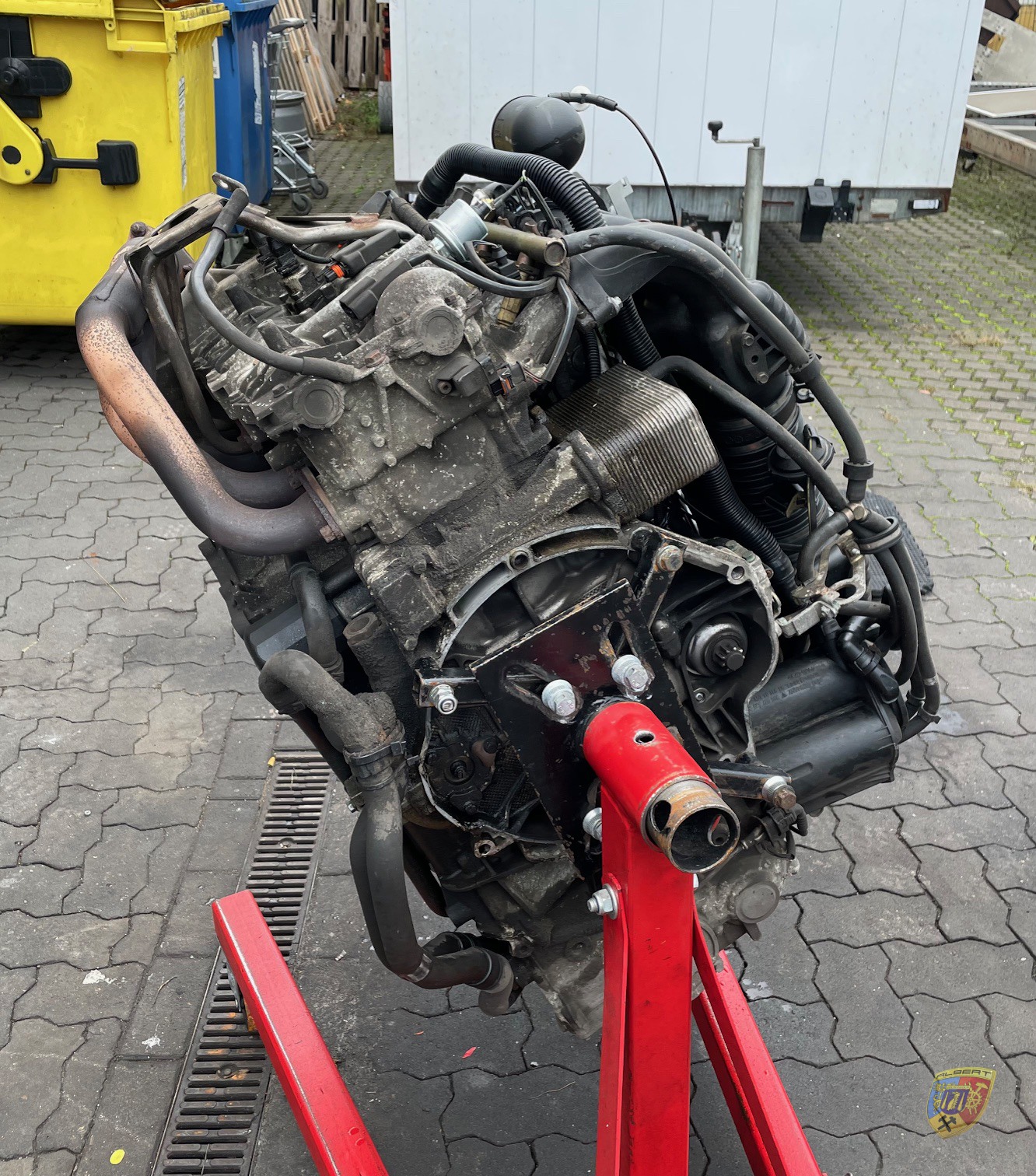 Porsche 996 Carrera 4S d’Alexandru — réparation après une casse moteur chez Albert Motorsport