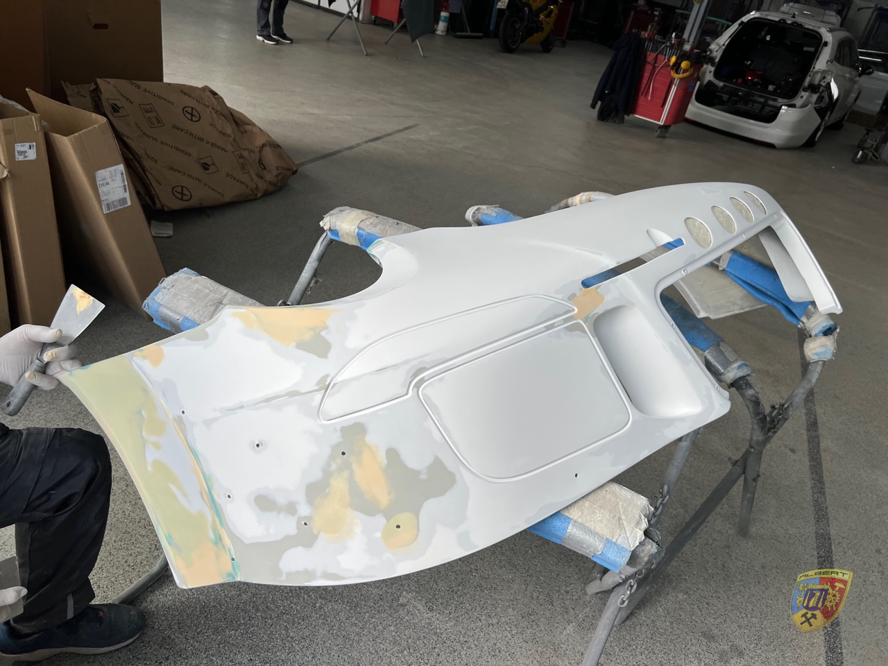 Porsche 991 GT3 Cup Frontschaden Reparatur