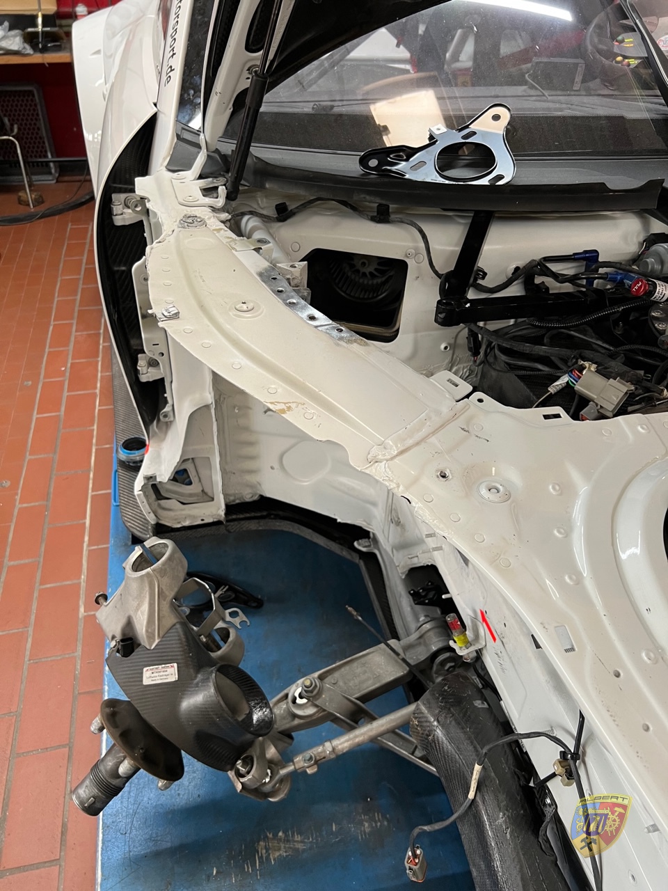 Porsche 991 GT3 Cup Frontschaden Reparatur