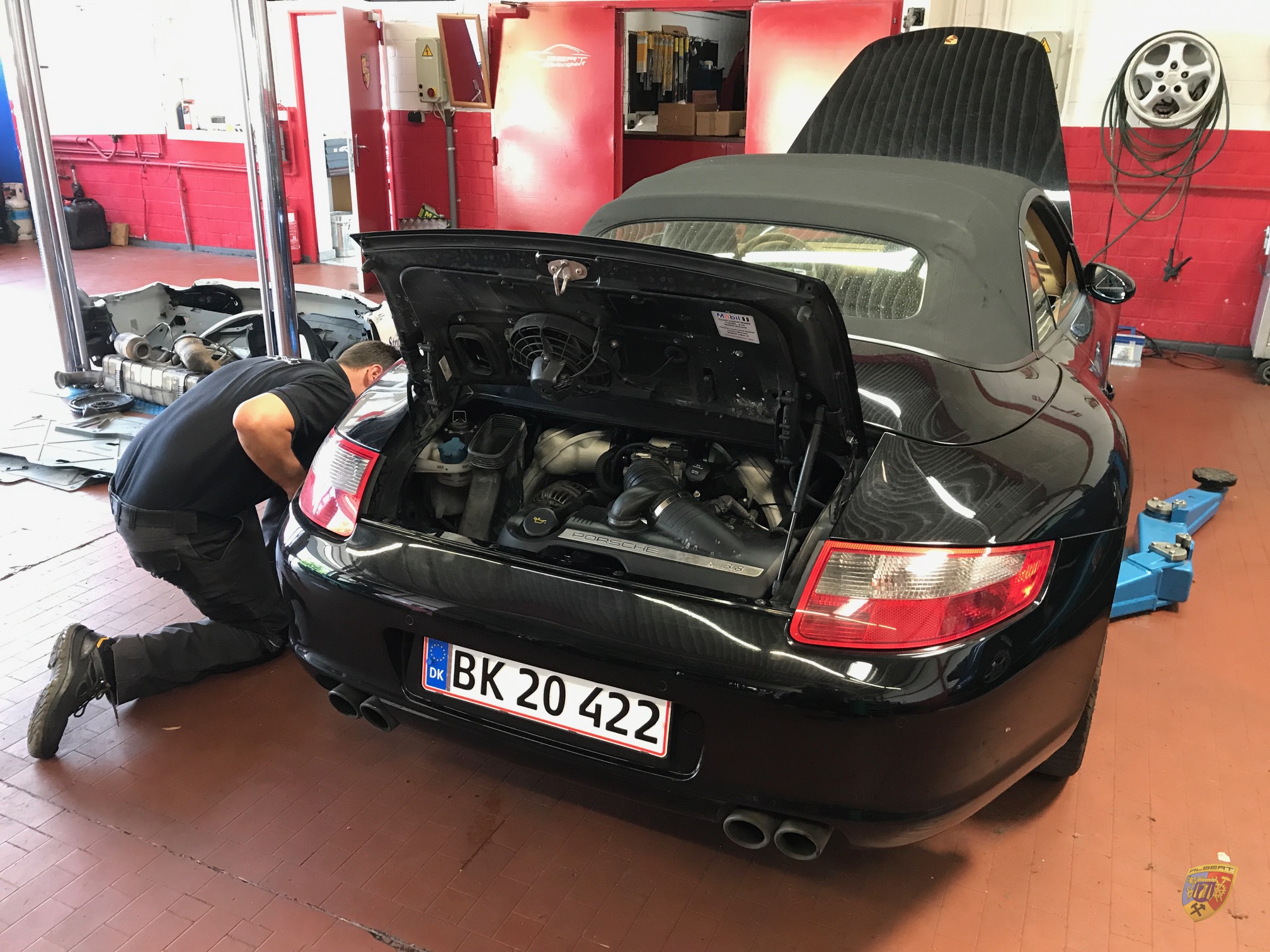 Porsche 997 Carrera Motorschaden Dänemark Kristensen