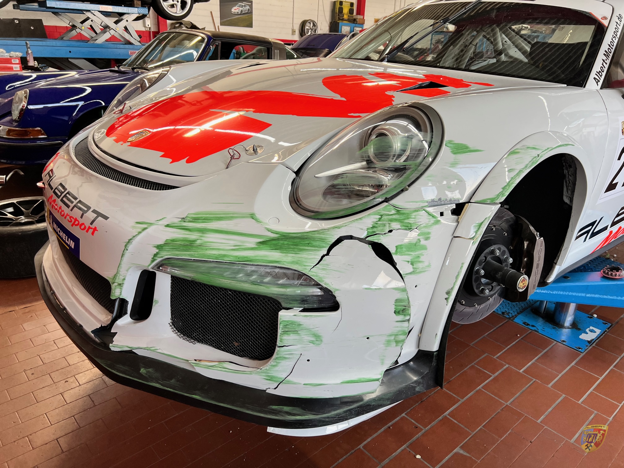 991 GT3 Cup Unfallreparatur
