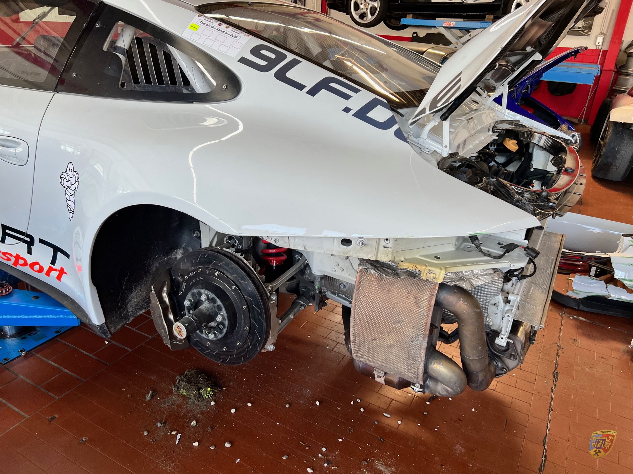 991 GT3 Cup Unfallreparatur