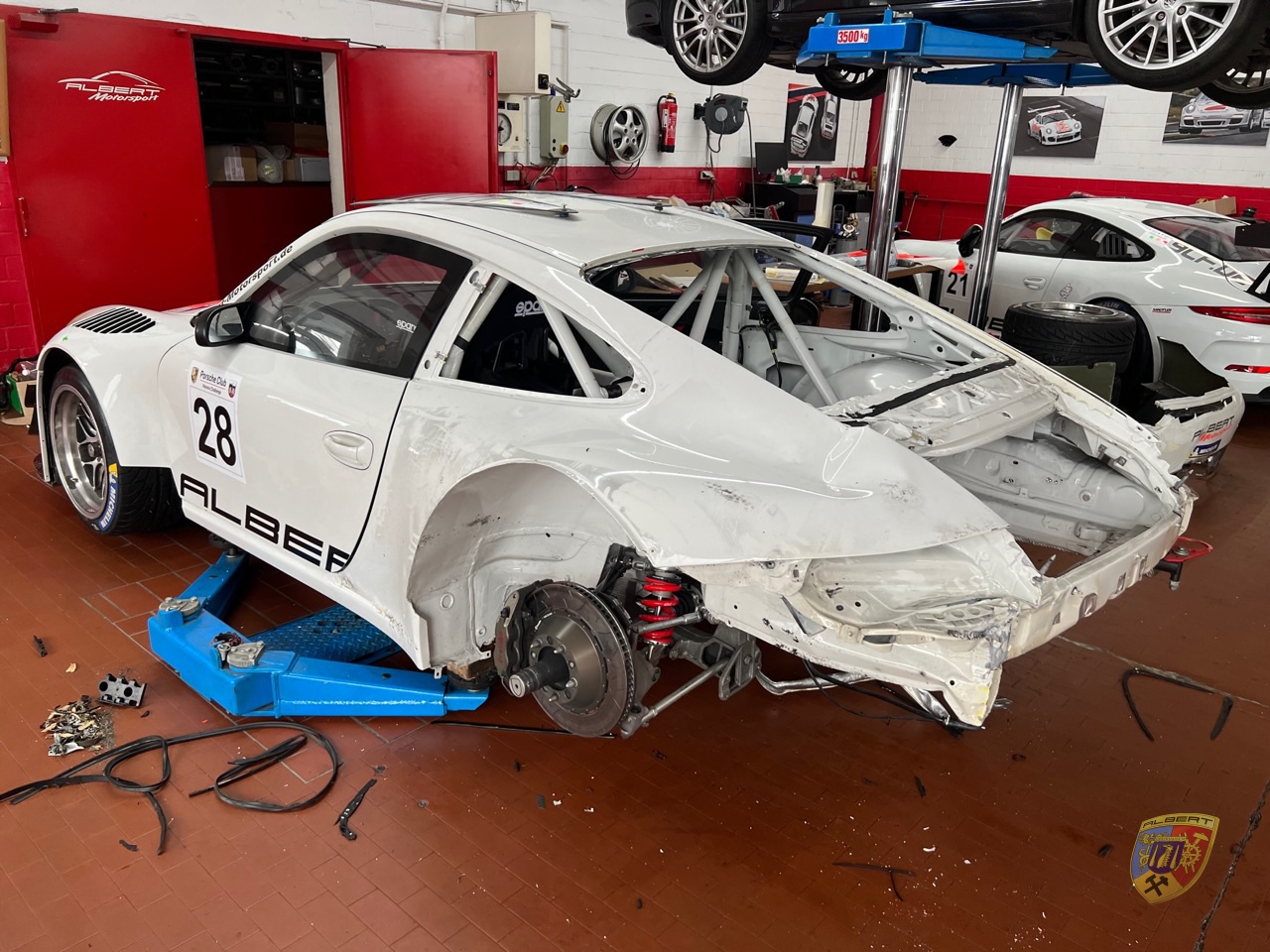 Porsche 997 GT3 R Unfallschaden Wasxxx