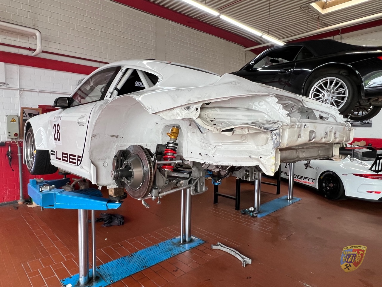 Porsche 997 GT3 R Unfallschaden Wasxxx