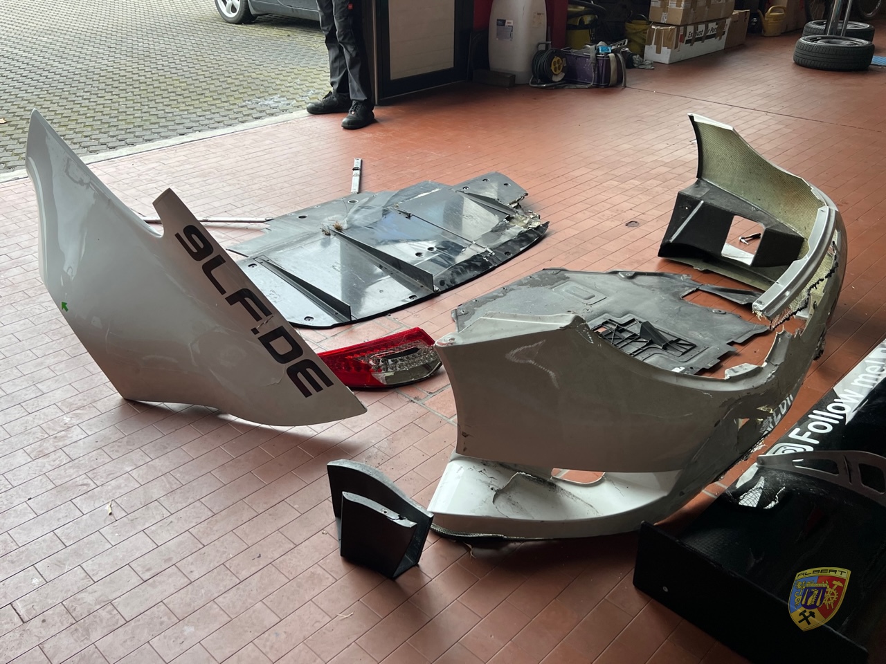 Porsche 997 GT3 R Unfallschaden Wasxxx