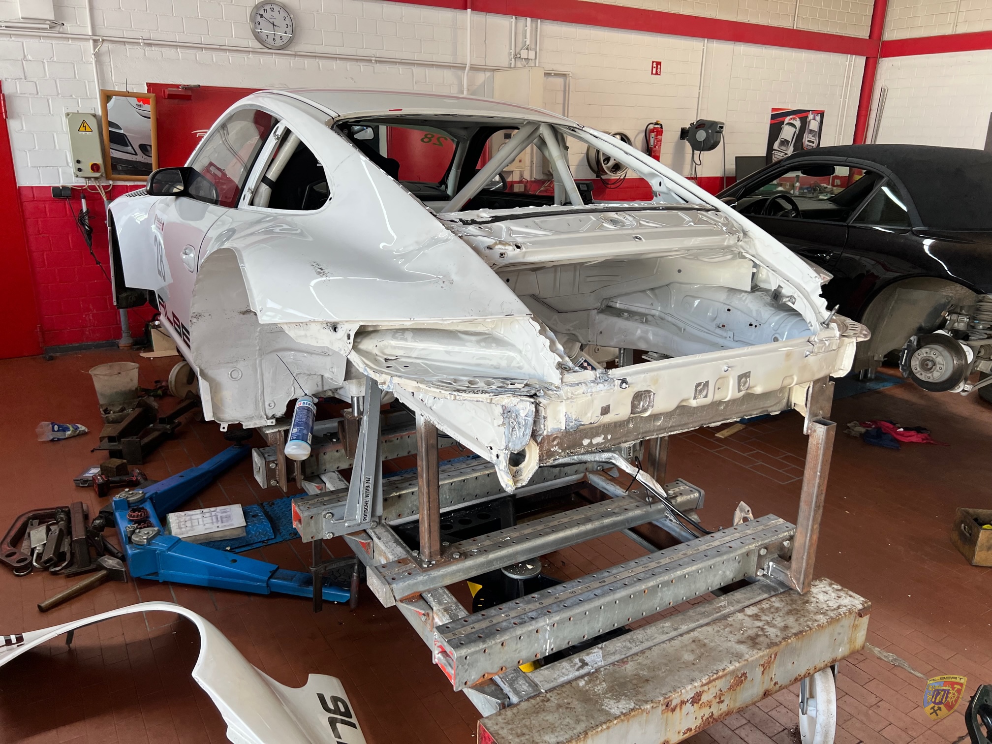 Porsche 997 GT3 R Unfallschaden Wasxxx