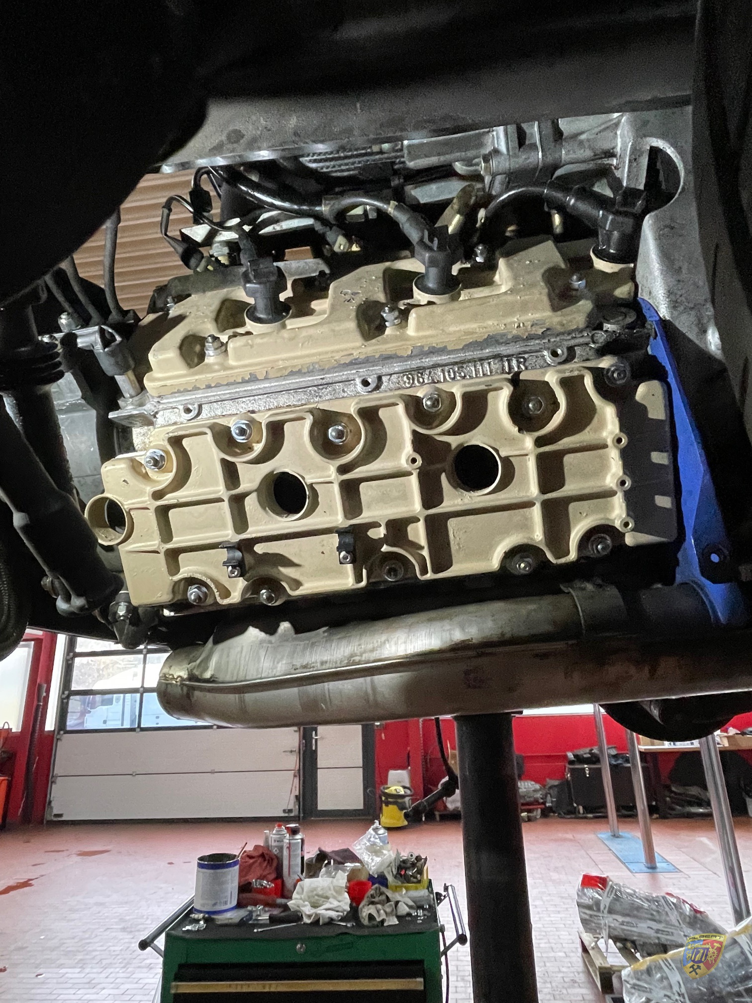 Porsche 964 Carrera Steuerketten-Kästen abdichten bei Albert Motorsport
