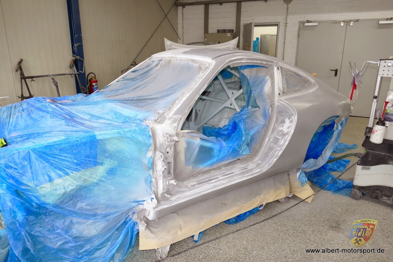 Porsche 996 GT3 Cup Neuaufbau auf Carrera Karosserie