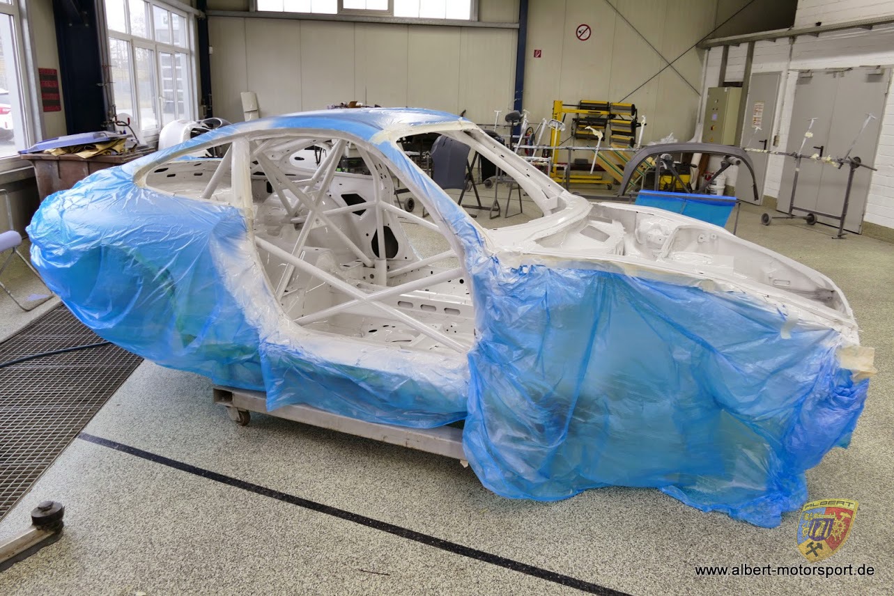 Porsche 996 GT3 Cup Neuaufbau auf Carrera Karosserie
