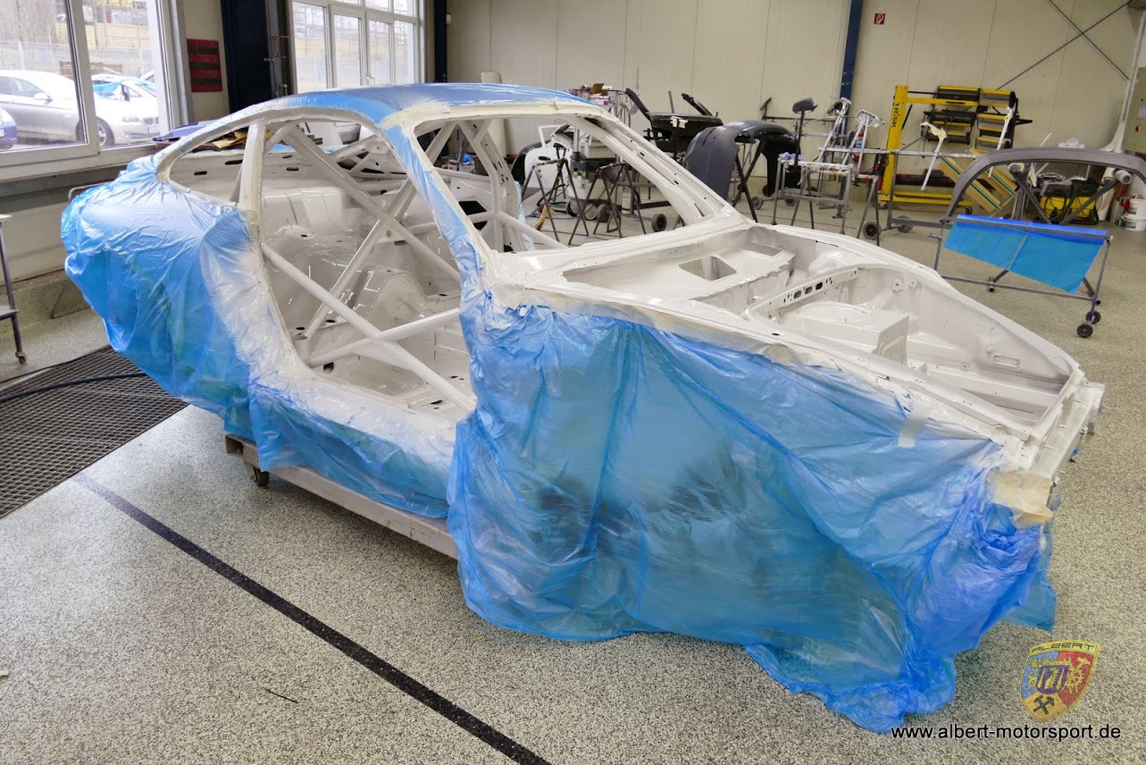 Porsche 996 GT3 Cup Neuaufbau auf Carrera Karosserie