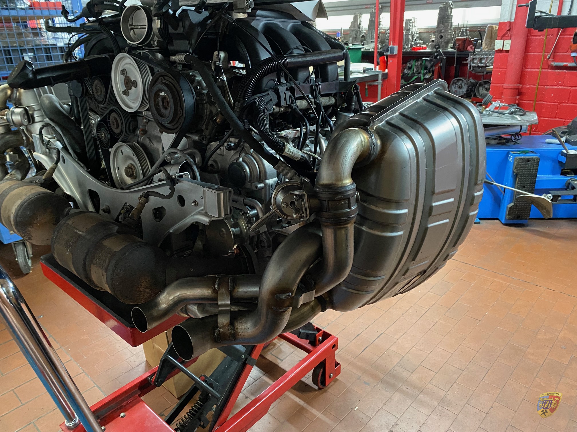 Porsche 997 Carrera Motorschaden Pfeixxx Reparatur bei Albert Motorsport