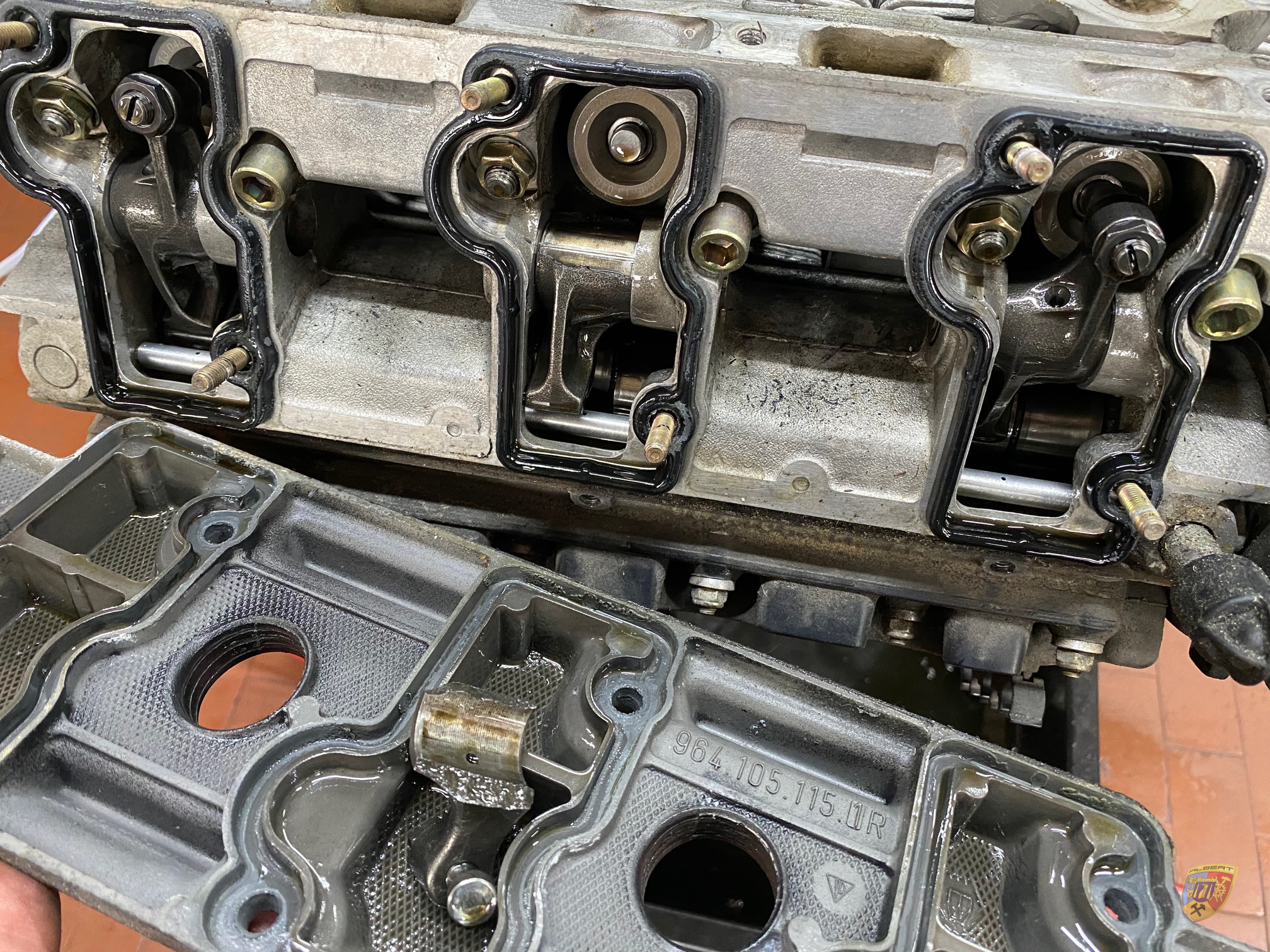 Porsche 964 Rennwagen Motorschaden Strube Reparatur bei Albert Motorsport