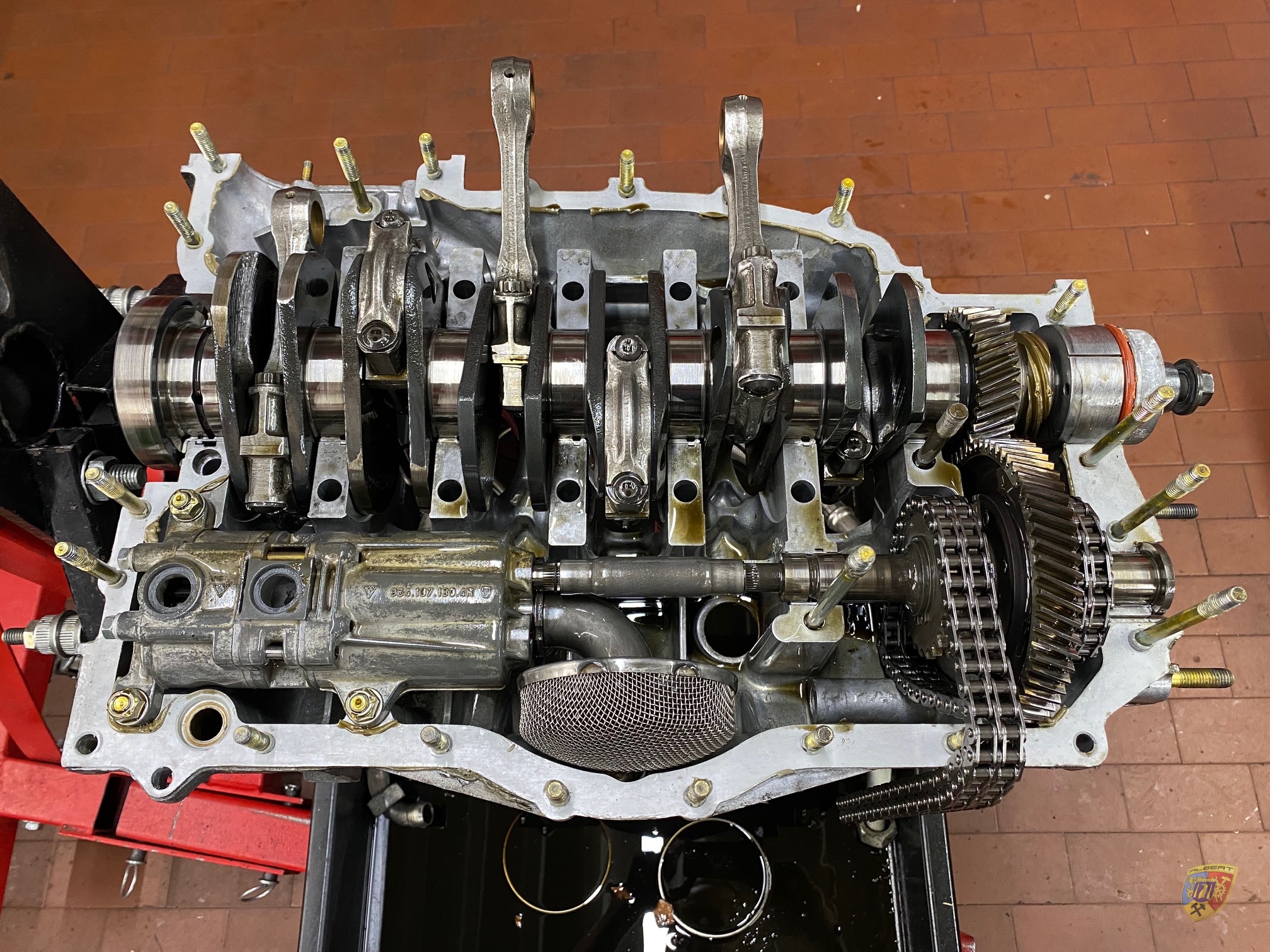 Porsche 964 Rennwagen Motorschaden Strube Reparatur bei Albert Motorsport