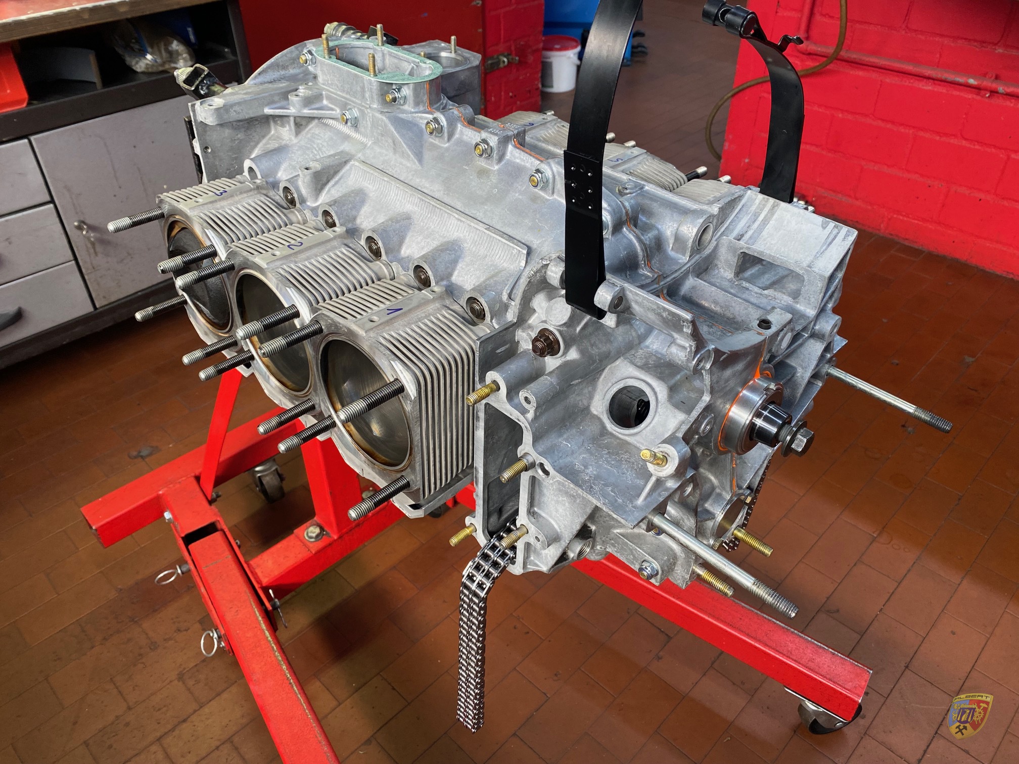Porsche 964 Rennwagen Motorschaden Strube Reparatur bei Albert Motorsport