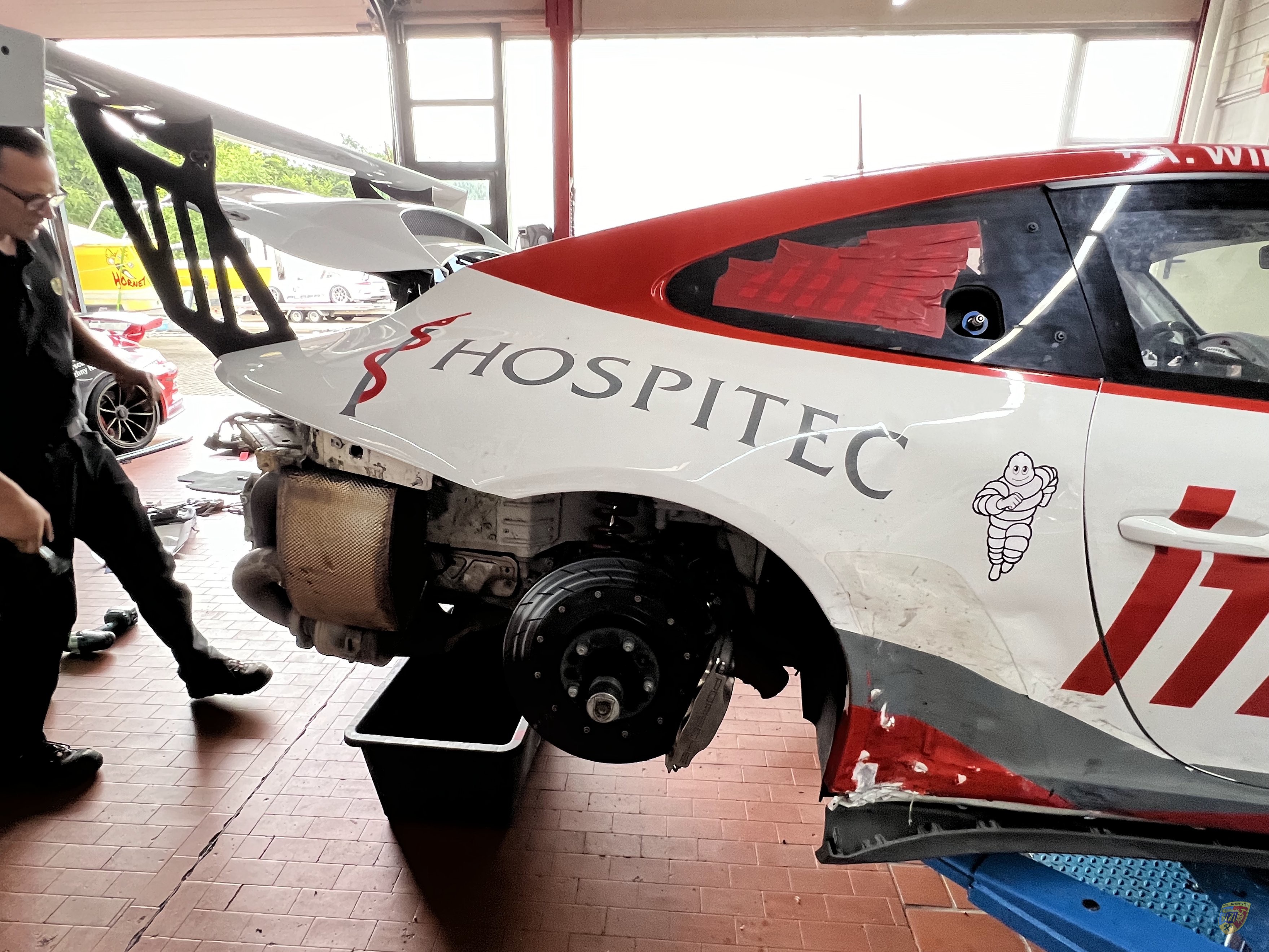 Porsche 991.2 GT3 Cup 2019 Unfallschaden Reparatur bei Albert Motorsport