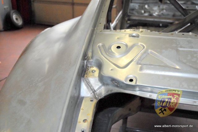 Porsche 997 GT3 RSR Karosserie Neuaufbau Albert Motorsport