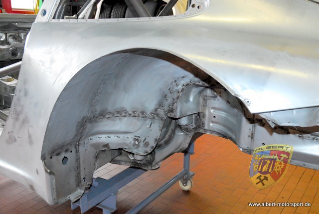 Porsche 997 GT3 RSR Karosserie Neuaufbau Albert Motorsport