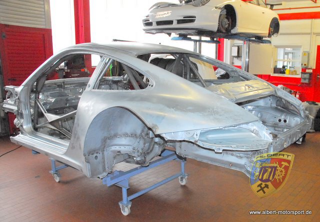 Porsche 997 GT3 RSR Karosserie Neuaufbau Albert Motorsport