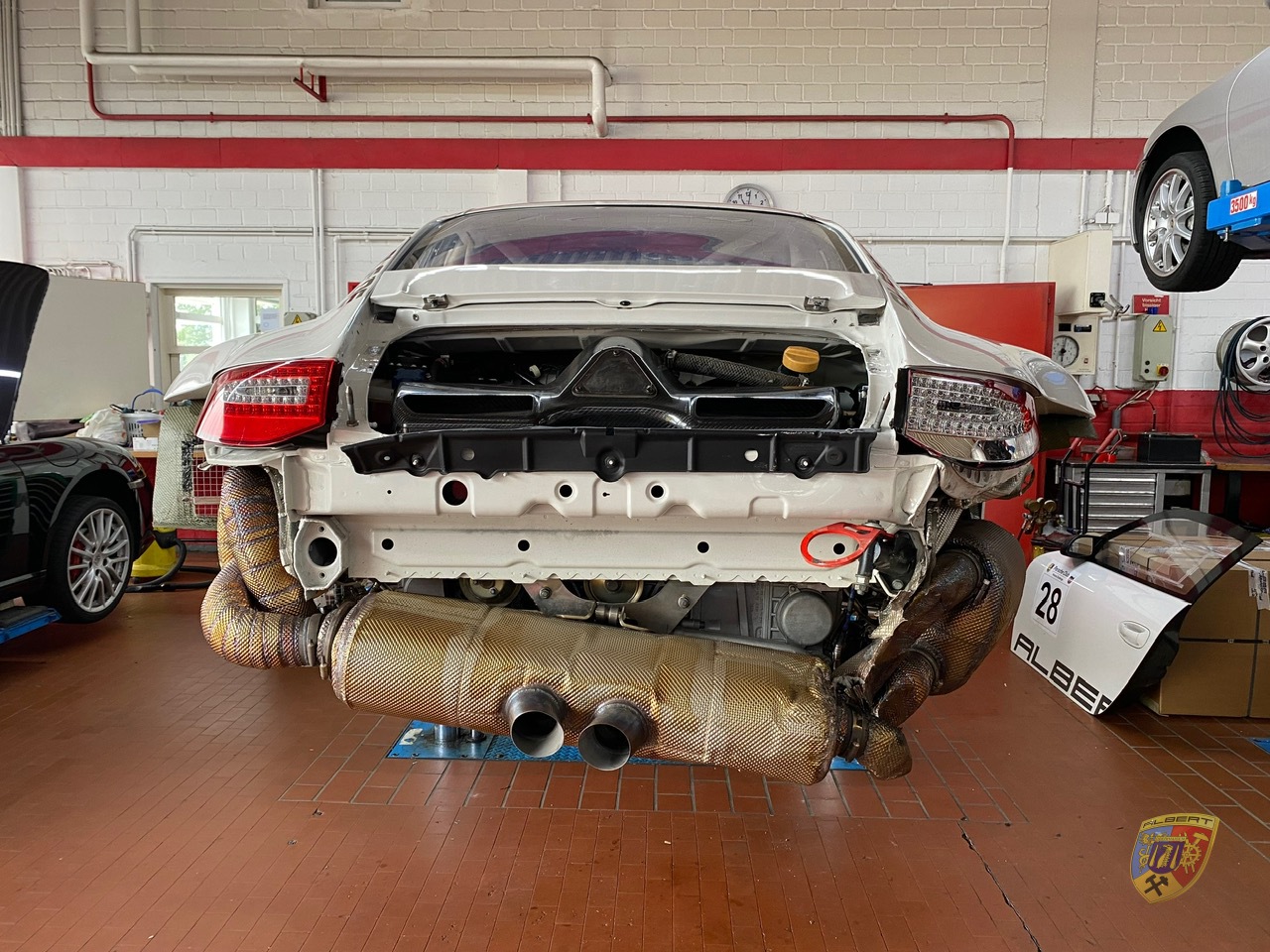 Porsche 997 GT3 R Heckschaden Wasxxx