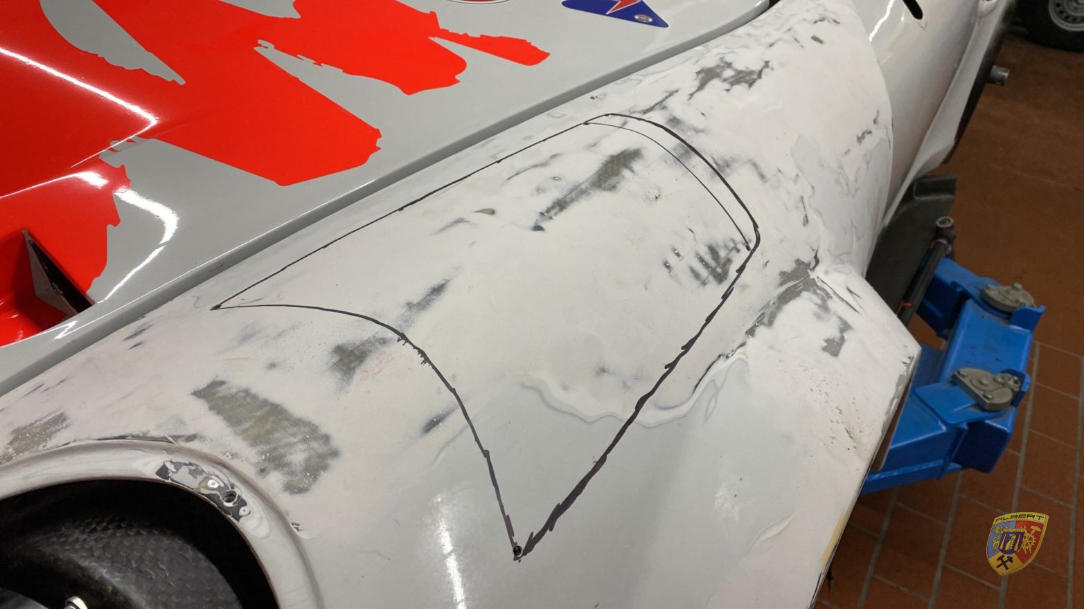 Porsche 991 GT3 Cup AMS Revision Lackierung Aero Modifikationen