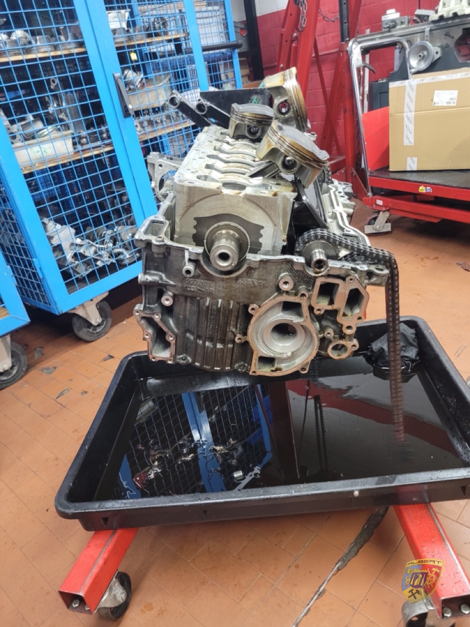 Porsche 997 Carrera Kunßxxx Motorschaden Reparatur bei Albert Motorsport
