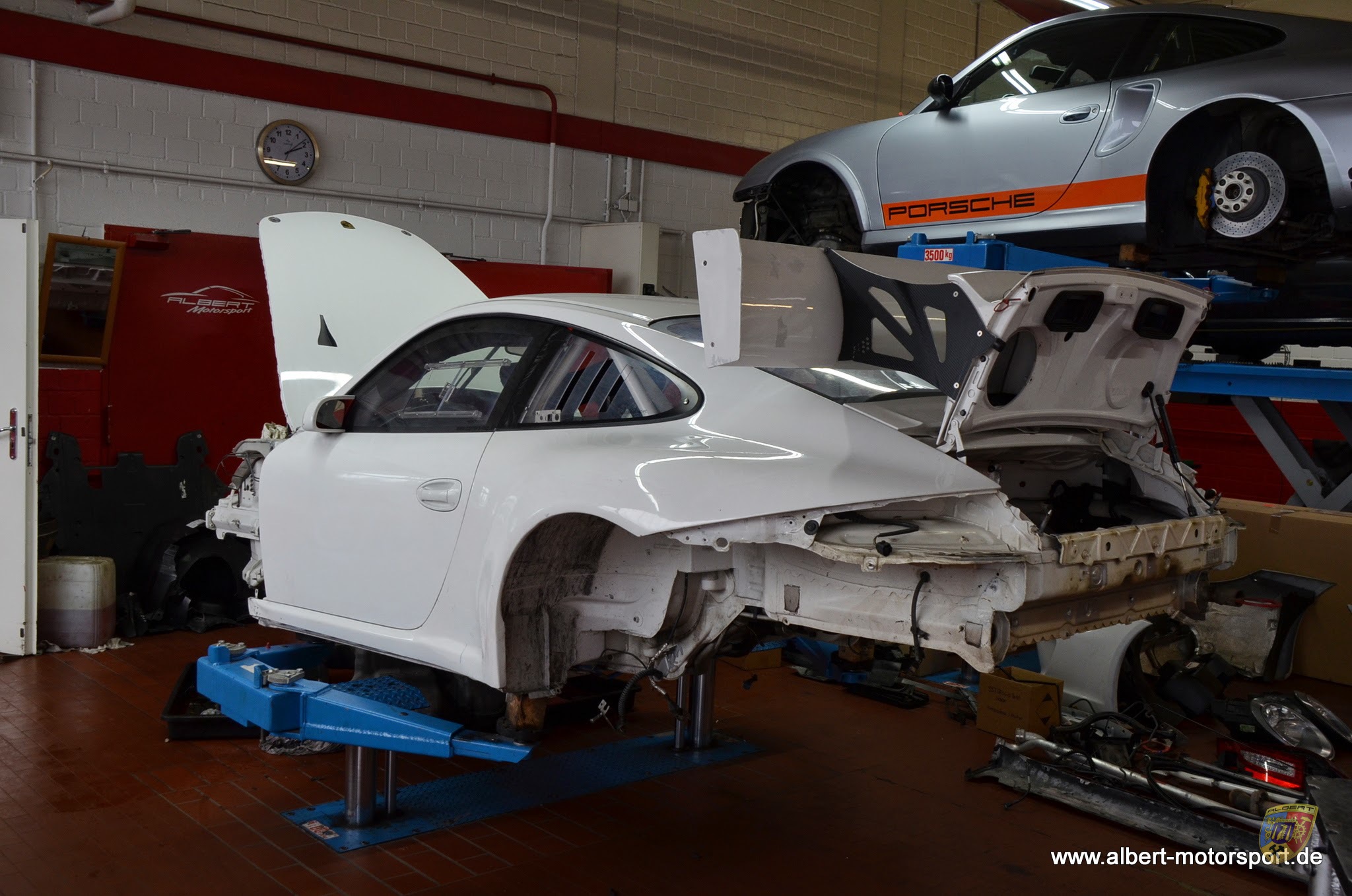 Porsche 997 GT3 Cup 2010 Generalüberholung bei Albert Motorsport