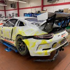 Porsche 991 GT3 Cup Unfall- Seitenschaden VSpronsen